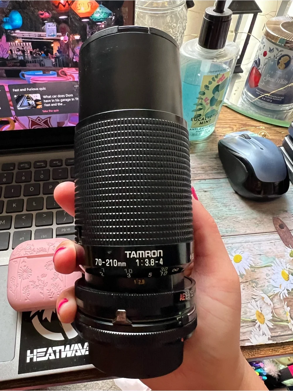 Tamron 2 70-210mm f/3.8-4 Black Telephoto Zoom Lens